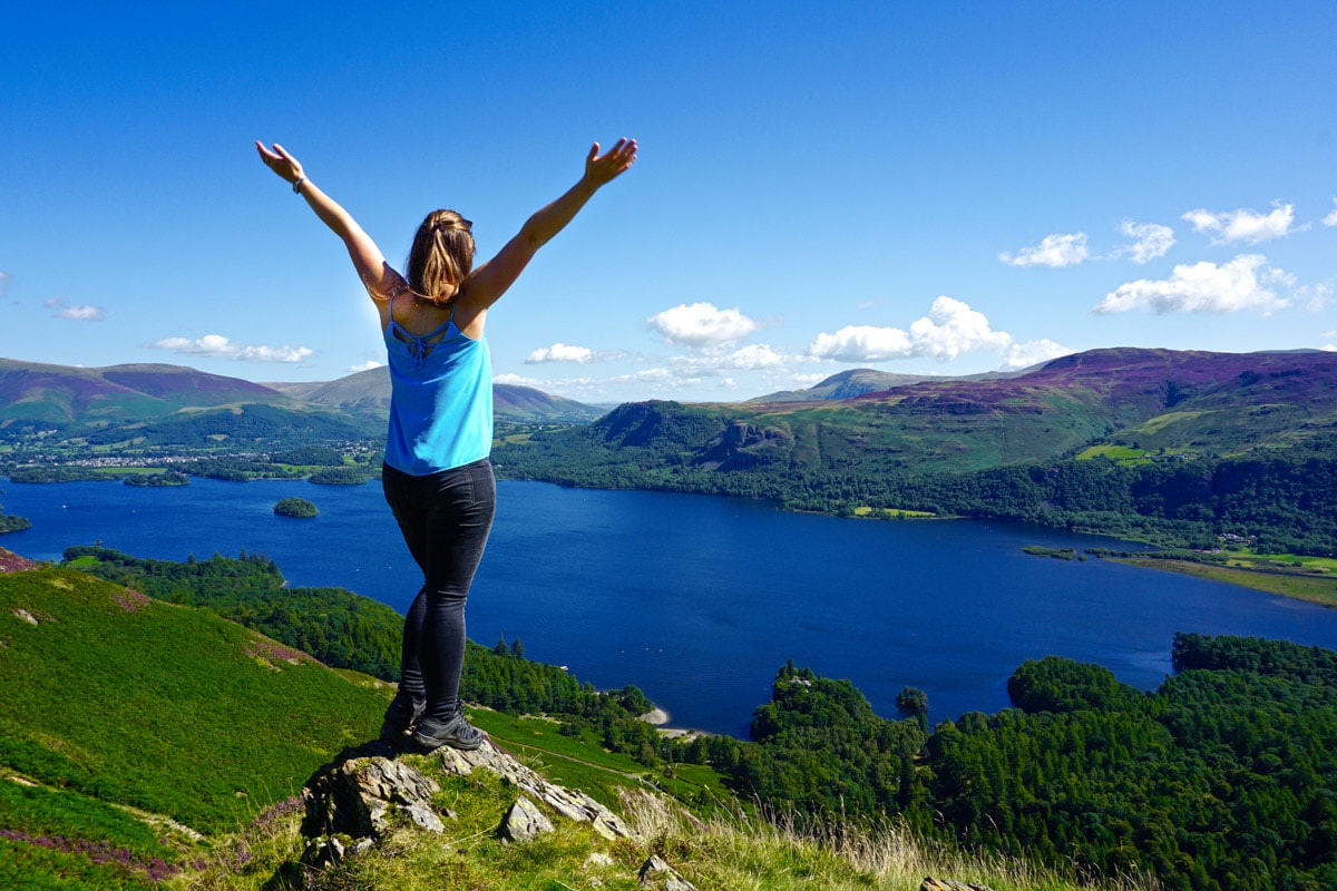 Incredible view from Cat Bells in the Lake District