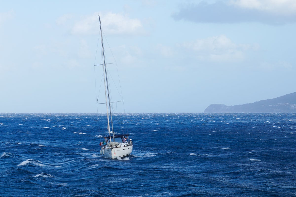 Stormy seas in Sicily