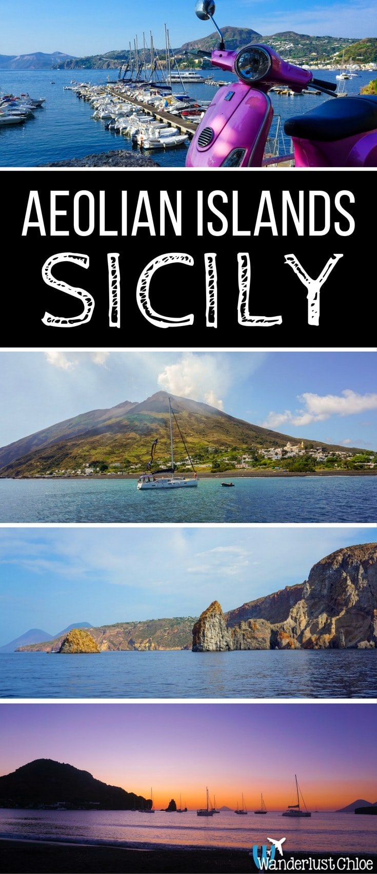 Sailing Around the Aeolian Islands in Sicily, Italy