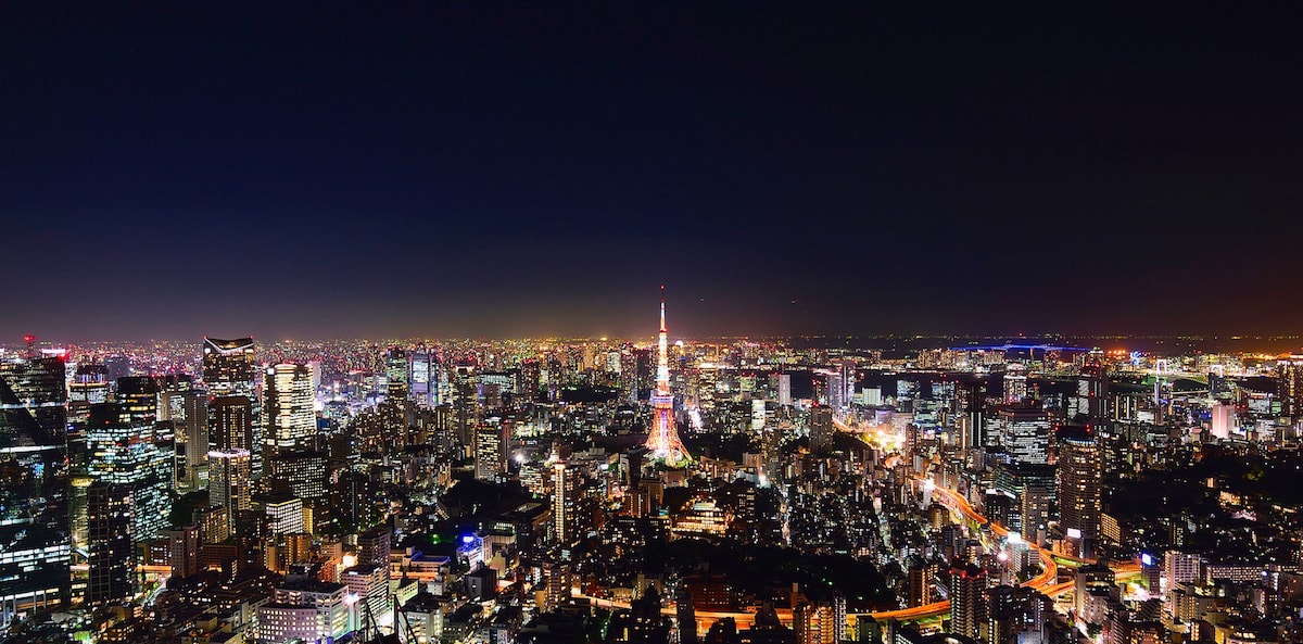 Aerial view of Tokyo, Japan