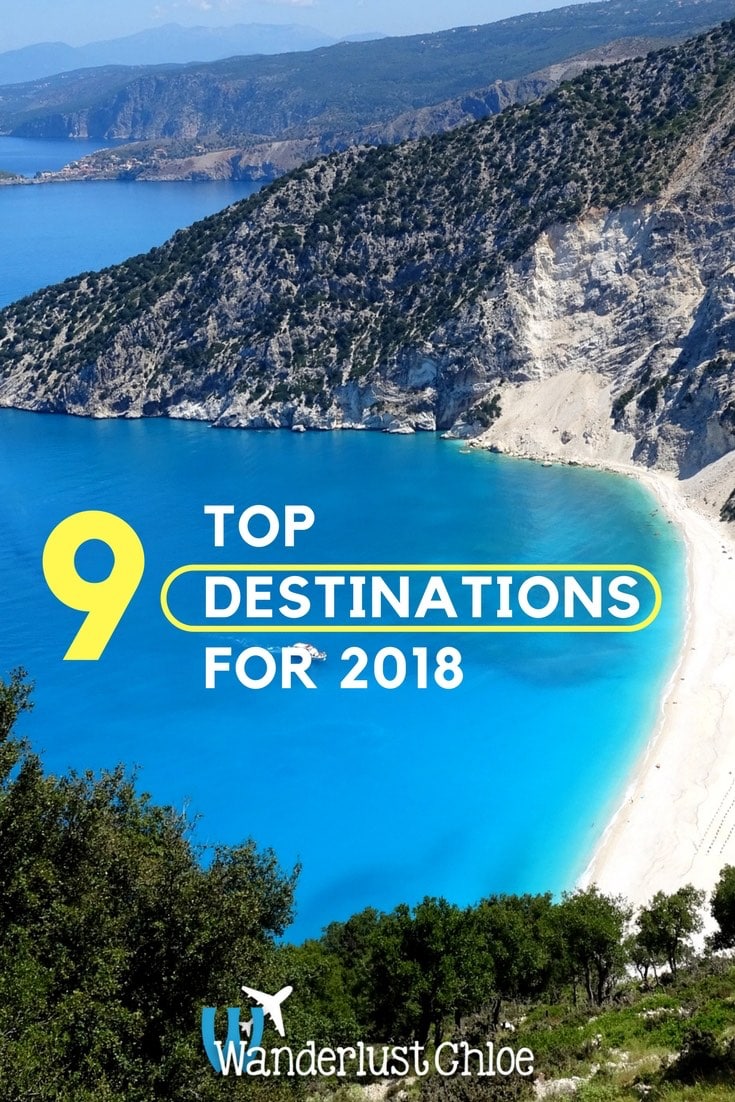 9 Top Destinations for 2018