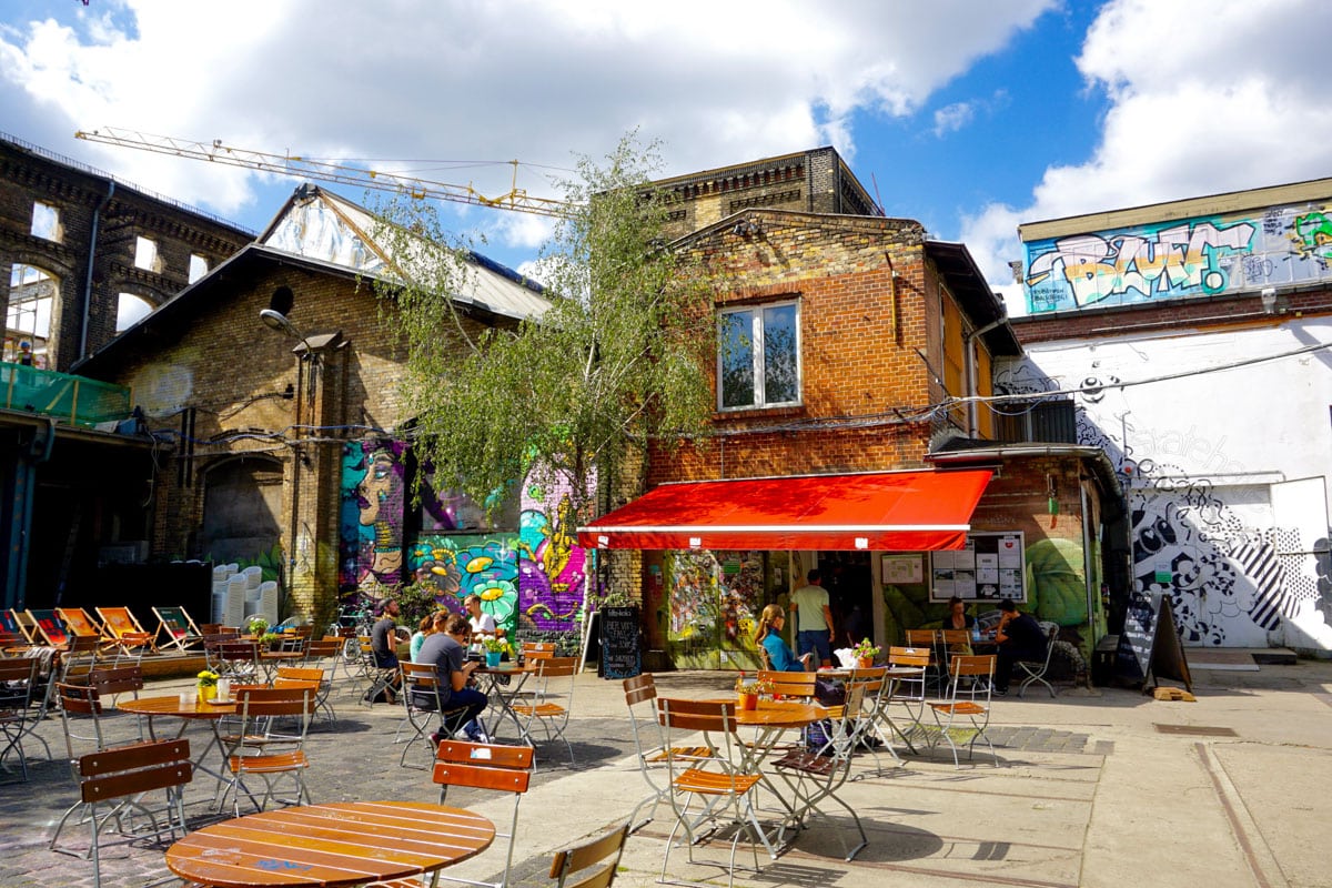 Cafe in the Urban Spree area