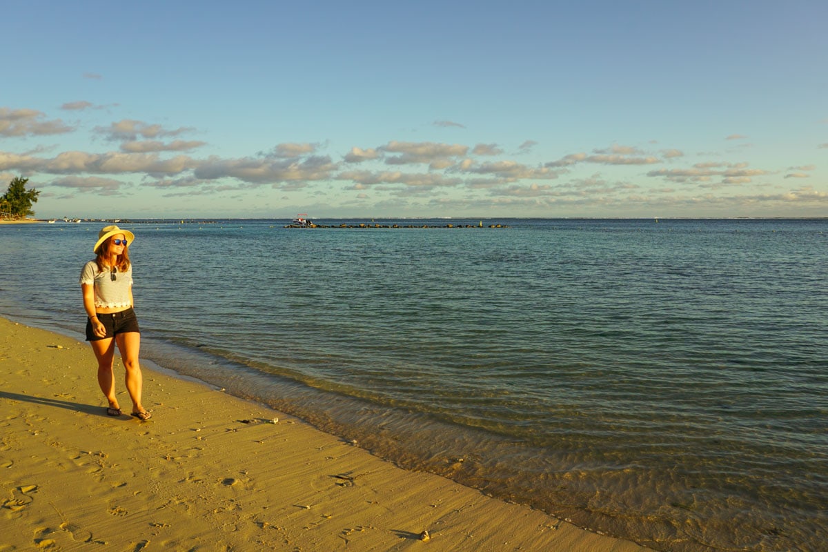 Sunset time at Heritage Le Telfair, Mauritius