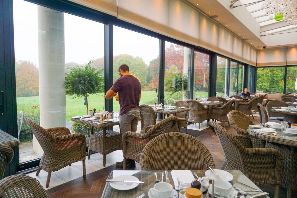 The beautiful Orangerie at Hotel Du Vin Wimbledon 