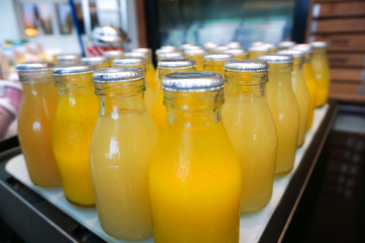 Fresh juices at Hotel Du Vin Wimbledon 