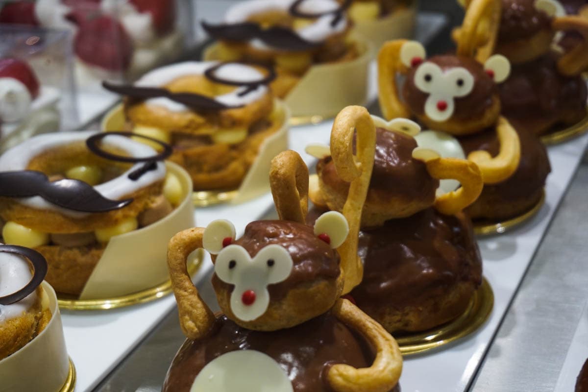 Cute choux monkeys at Dominique Ansel Bakery, London