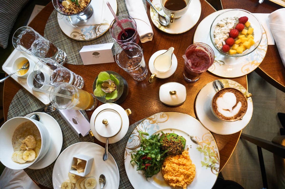 Breakfast at the Mandarin Oriental, London