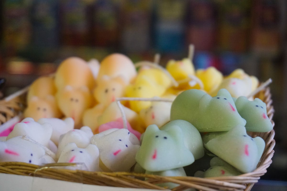 Sugar mice at The Candy Bar, Rochester