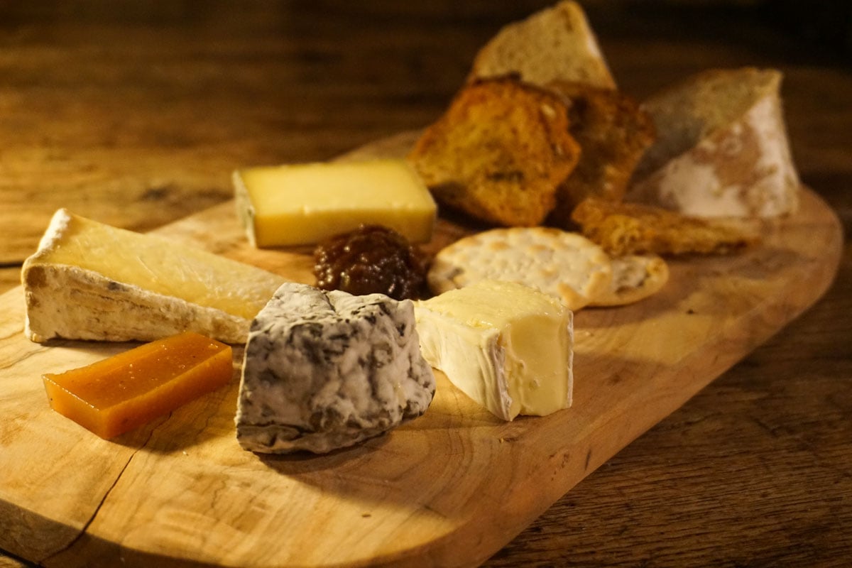 Cheese platter at The Cheese Room, Rochester