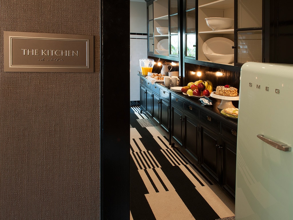 Kitchen area at The Shepley, Miami