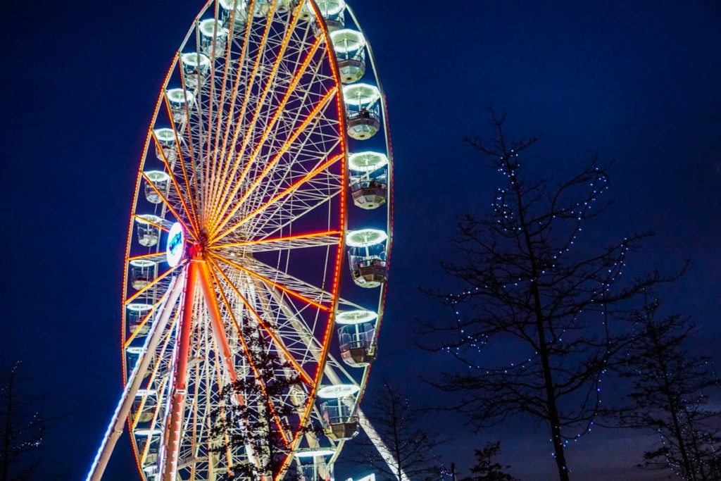 Christmas wheel in Birmingham