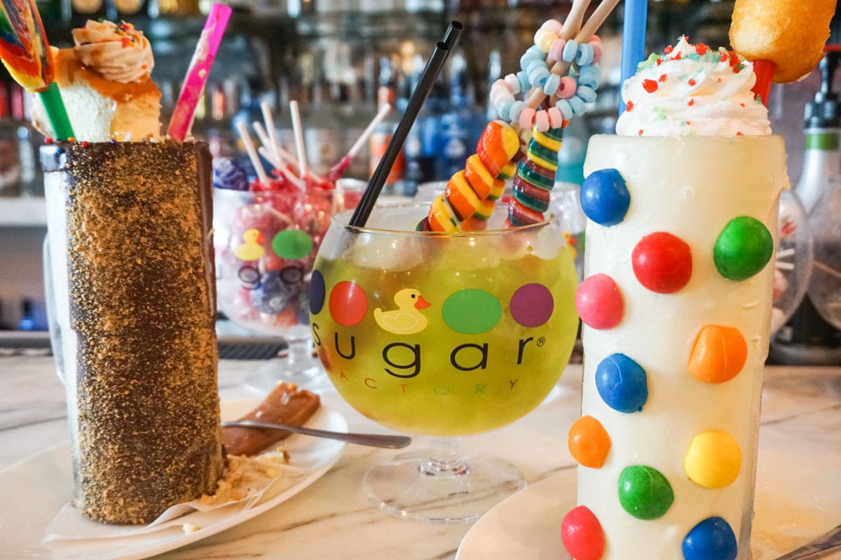 Crazy drinks at Sugar Factory, Miami