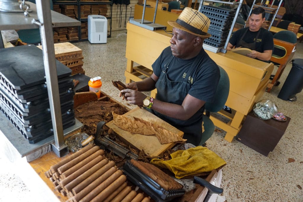 Cigar roller in Little Havana, Miami