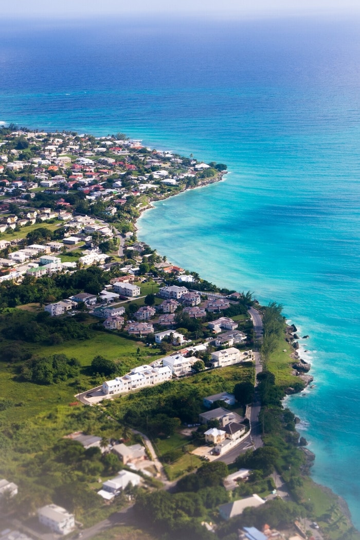 Coastline in Barbados, Caribbean