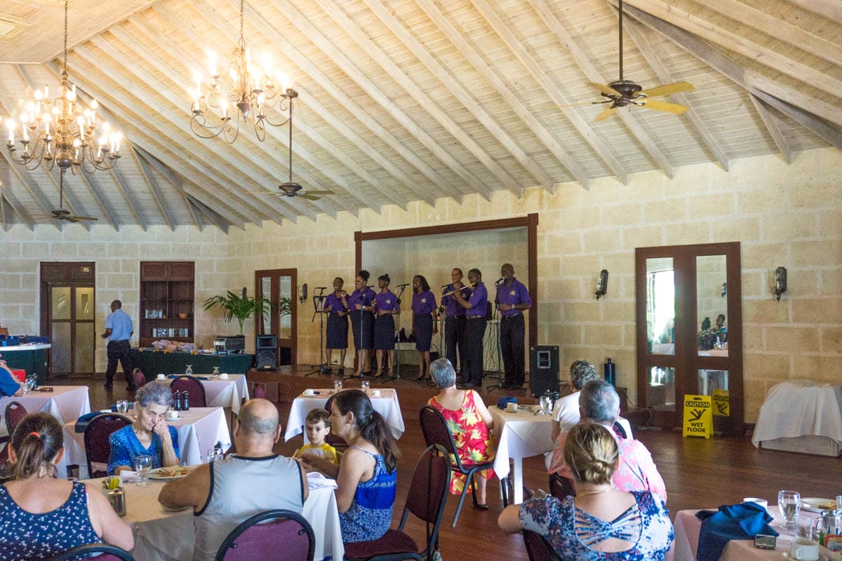 Gospel Breakfast at The Crane, Barbados