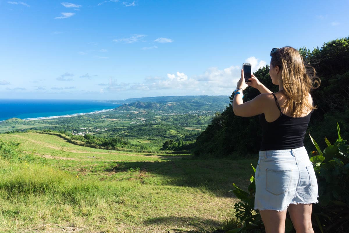 Beautiful views at Cherry Tree Hill, Barbados