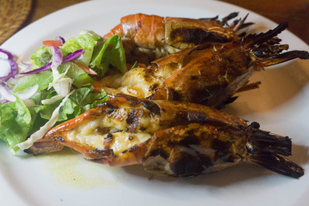 Shrimp at The Fishpot, Barbados