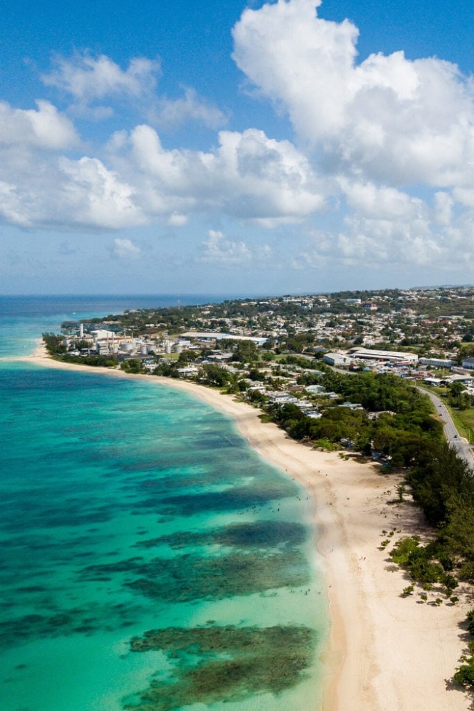 Coastline in Barbados, Caribbean