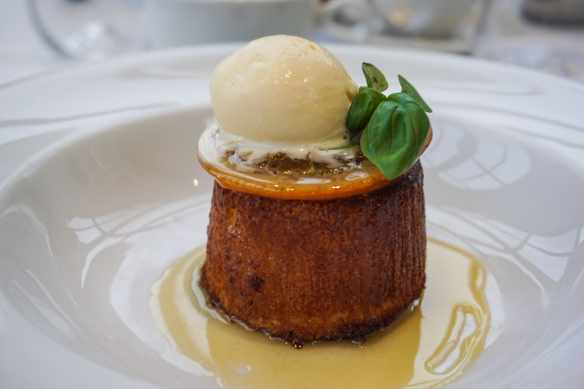 Flourless almond cake at Roast Restaurant, Borough Market