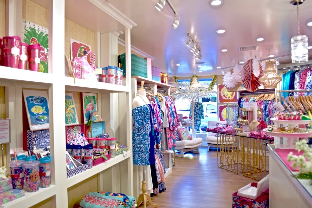 Colourful boutiques in Stuart, Florida