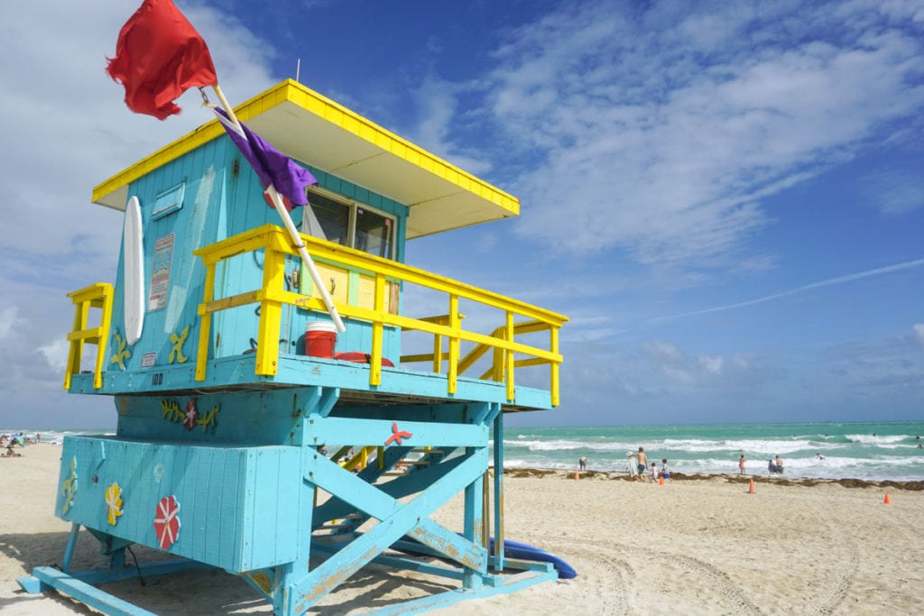 Miami Beach lifeguard tower