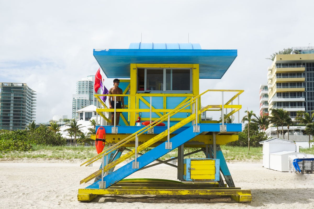 Miami Beach lifeguard tower