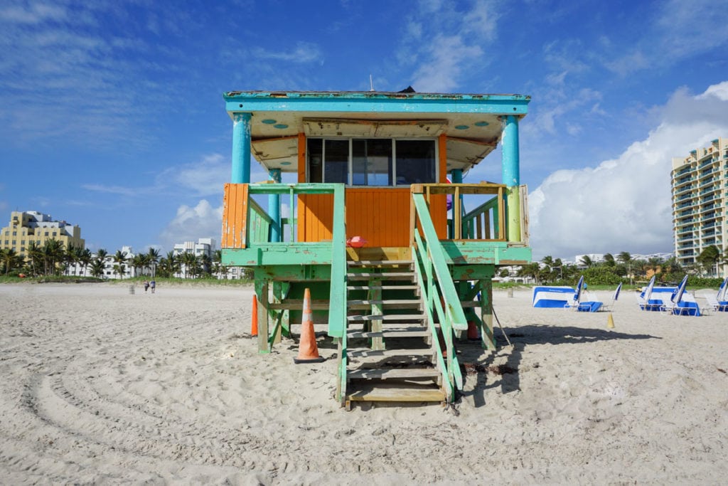 Miami Beach lifeguard tower