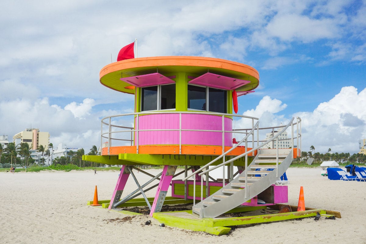Miami Beach lifeguard tower