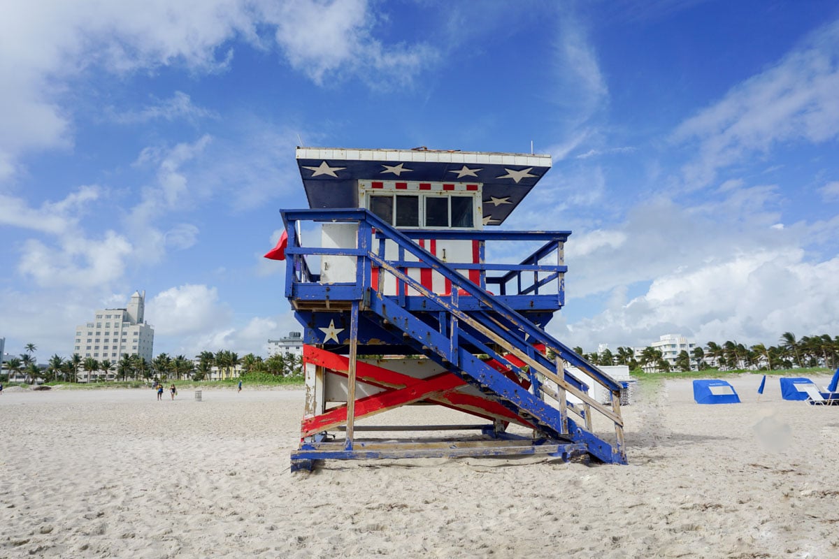 Miami Beach lifeguard tower