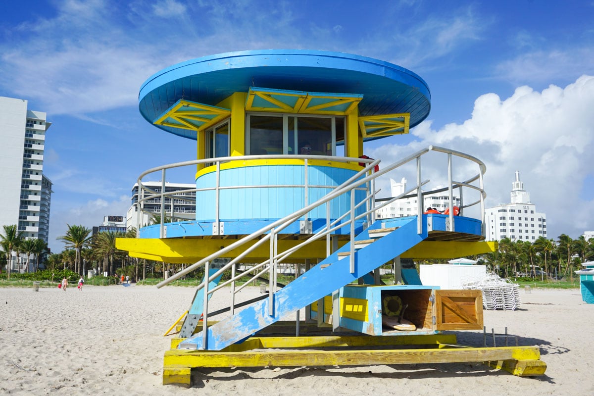 Miami Beach lifeguard tower