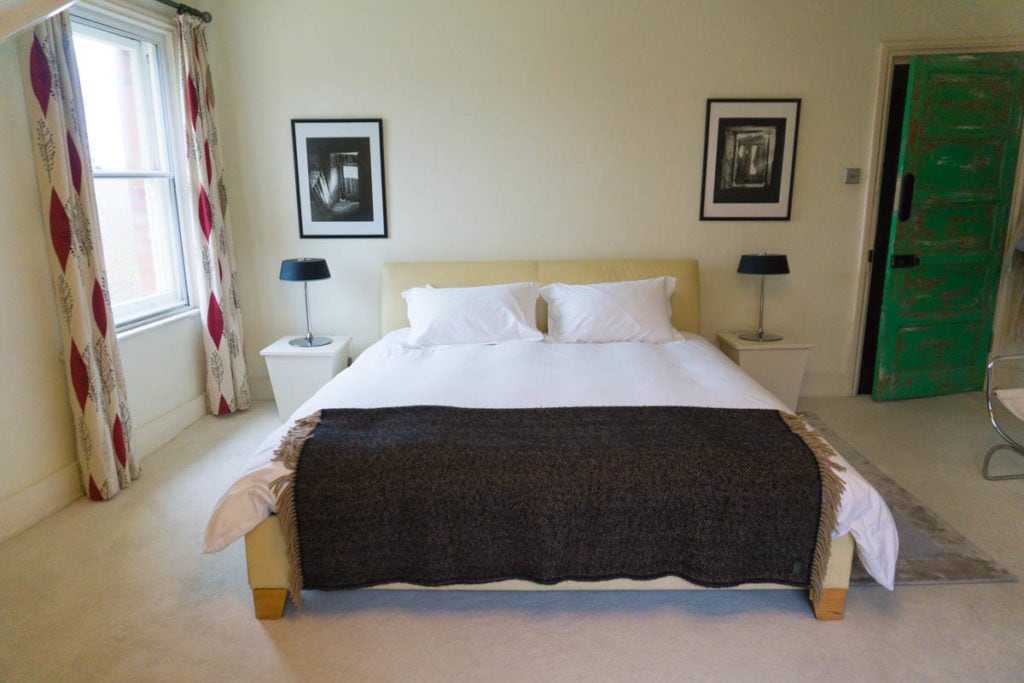 Lovely bedroom at The Printworks, Hastings