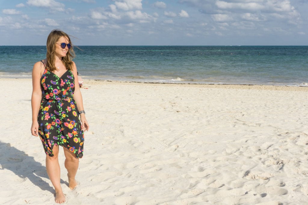 Beach walks in Cancun, Mexico