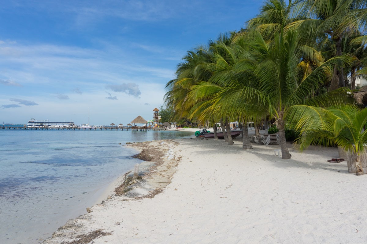 Paradise beaches on Isla Mujeres, Mexico