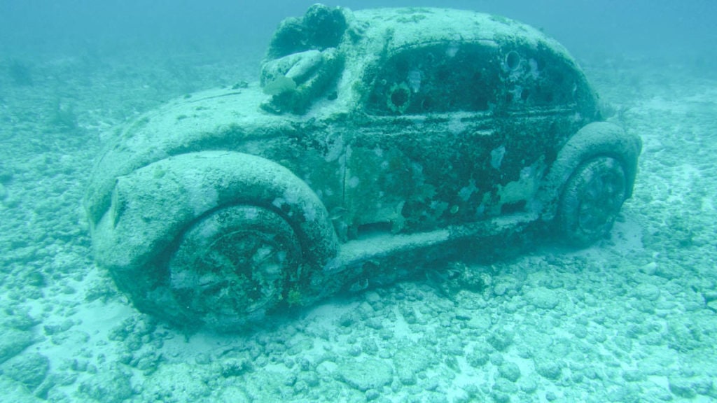 Diving at MUSA in Cancun