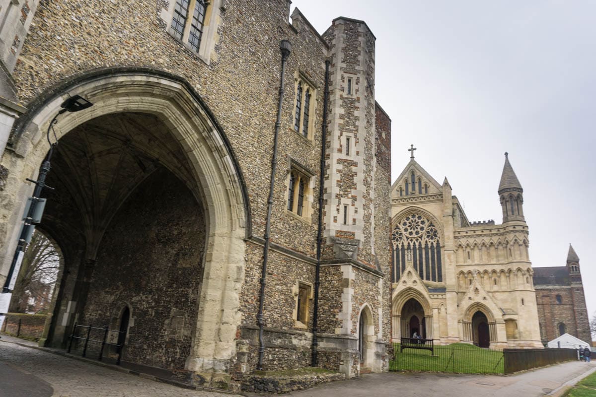 The Abbey Gate and St Albans Cathedral