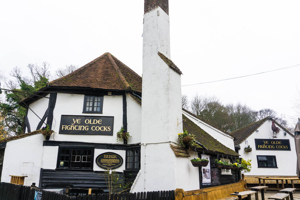 Ye Olde Fighting Cocks pub in St Albans