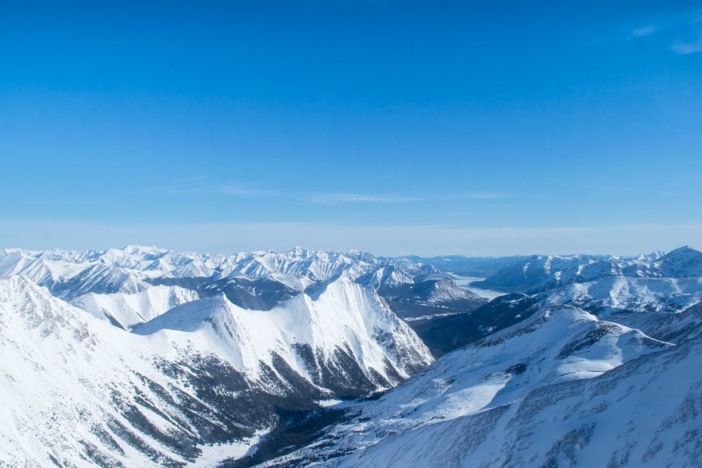 Views of the Canadian Rockies from helicopter tour