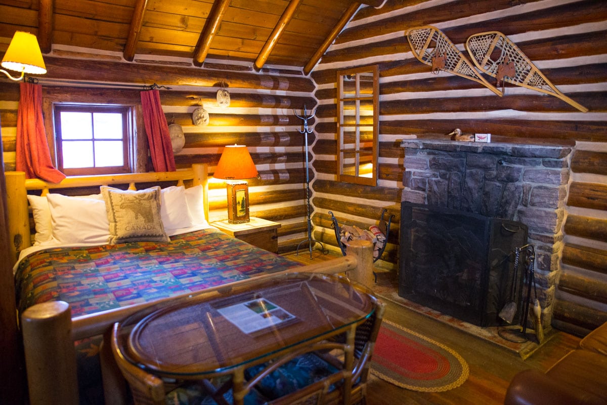 Our log cabin at Storm Mountain Lodge, Alberta