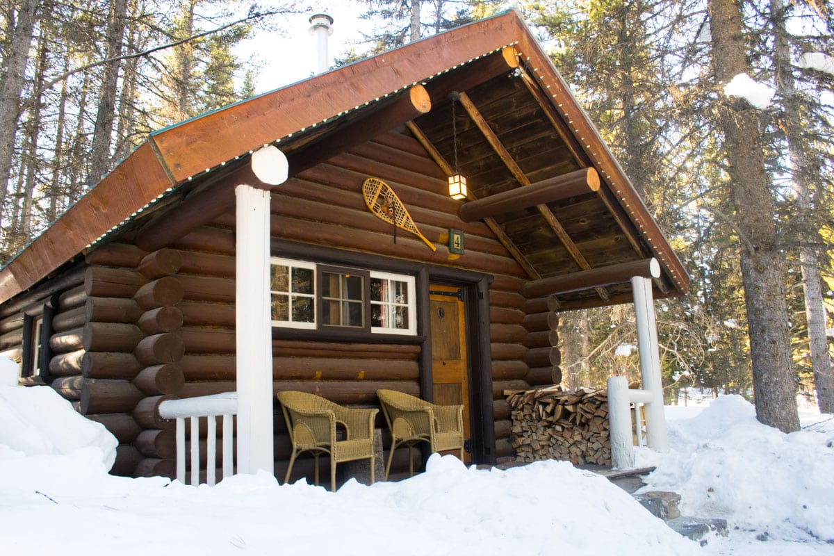 Our log cabin at Storm Mountain Lodge, Alberta