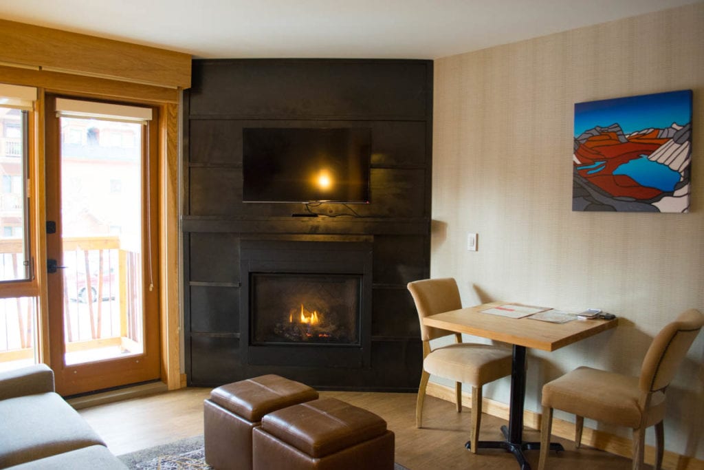 Our lounge area at Moose Hotel And Suites, Banff