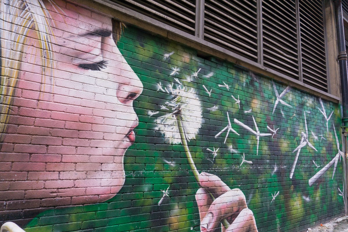 Wind Power mural in Glasgow