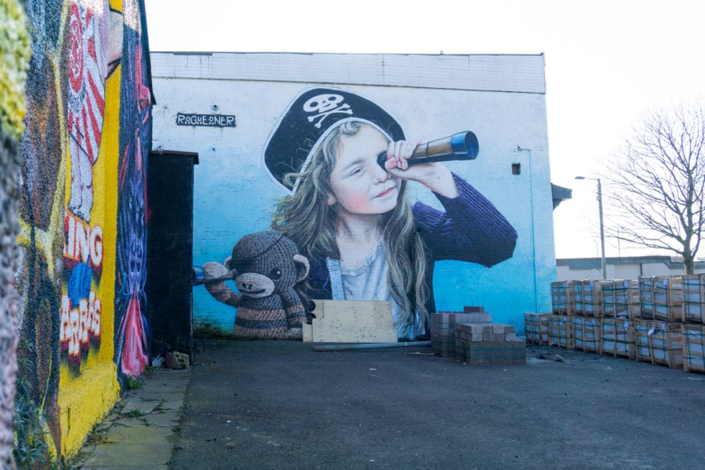 The Barras Pirate, one of Glasgow's murals