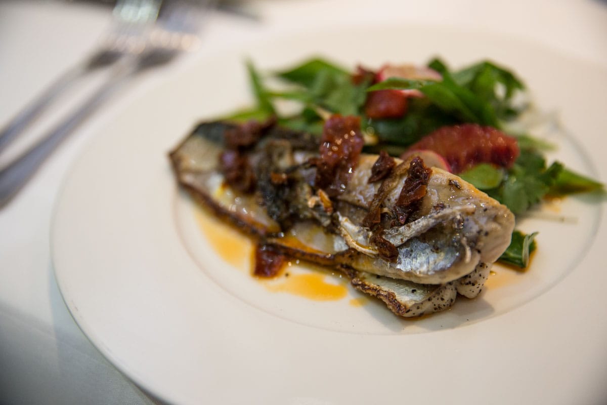 Mackerel starter at The Seafood Restaurant, Padstow, Cornwall