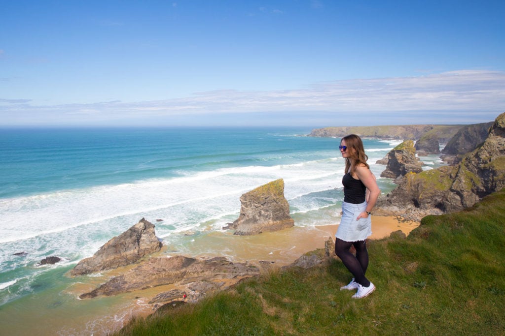 Overlooking Bedruthan Steps, Cornwall