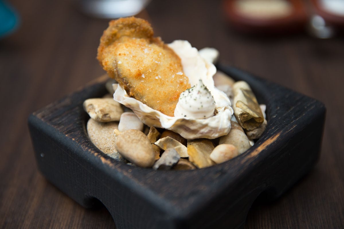 Deep fried oyster at Paul Ainsworth At No.6, Padstow