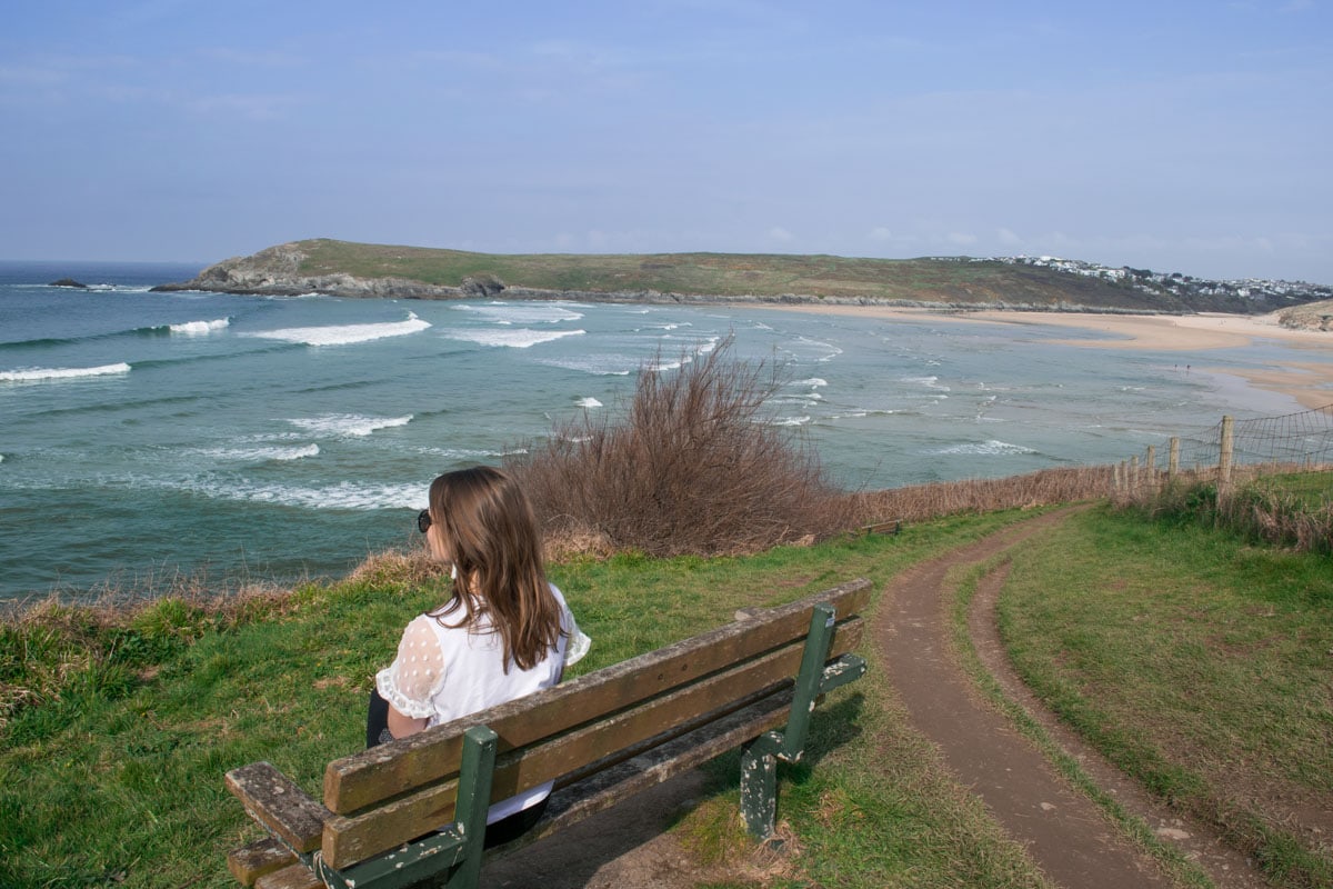 Views over Crantock from West Pentire, Cornwall