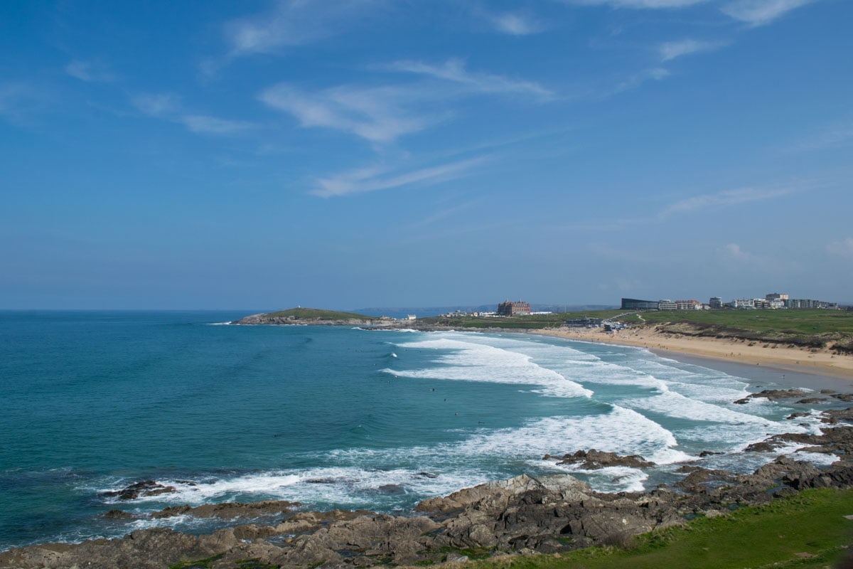 View of Fistral Beach from Fistral Beach Hotel, Newquay 