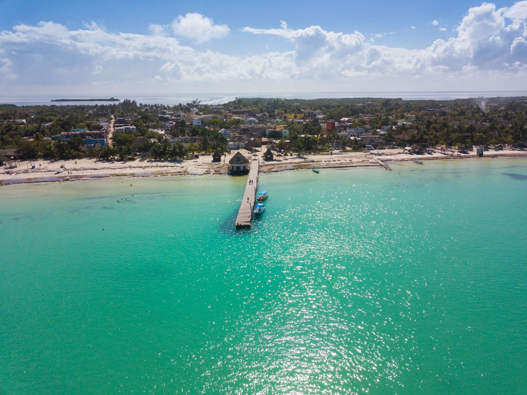 The famous Holbox pier