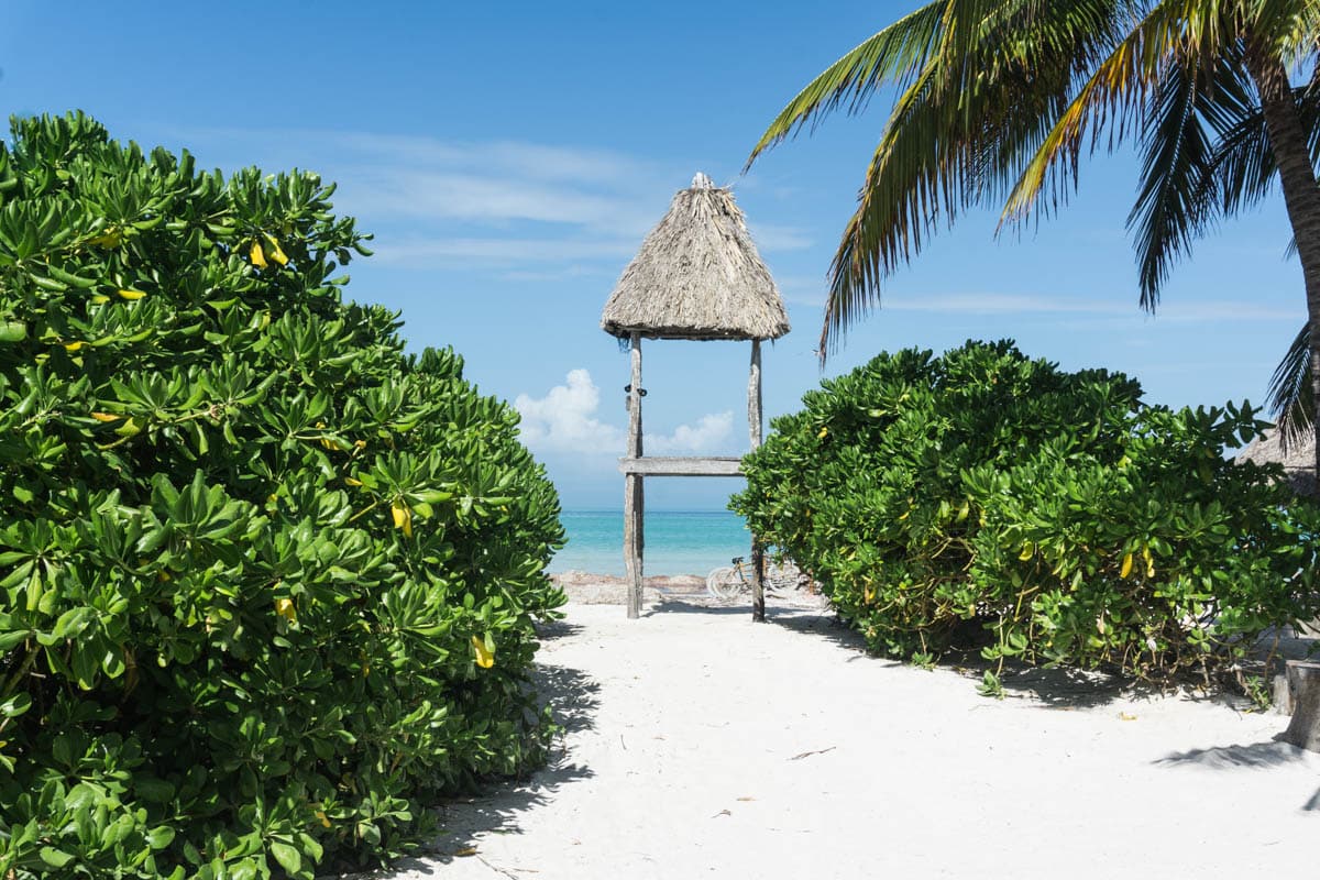 Beach views on Isla Holbox, Mexico