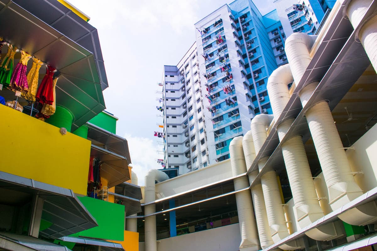 View from Tekka Market in Little India, Singapore